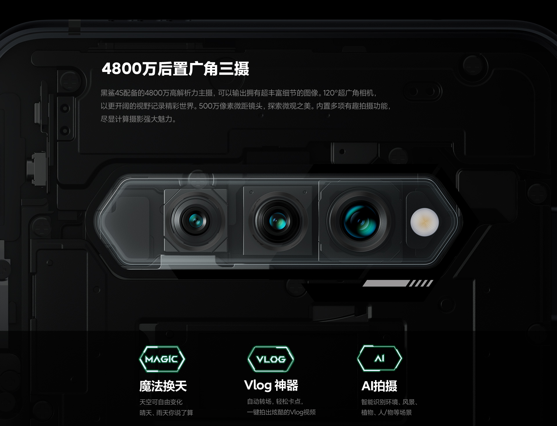 Camera sau điện thoại Xiaomi Black Shark 4S 2021